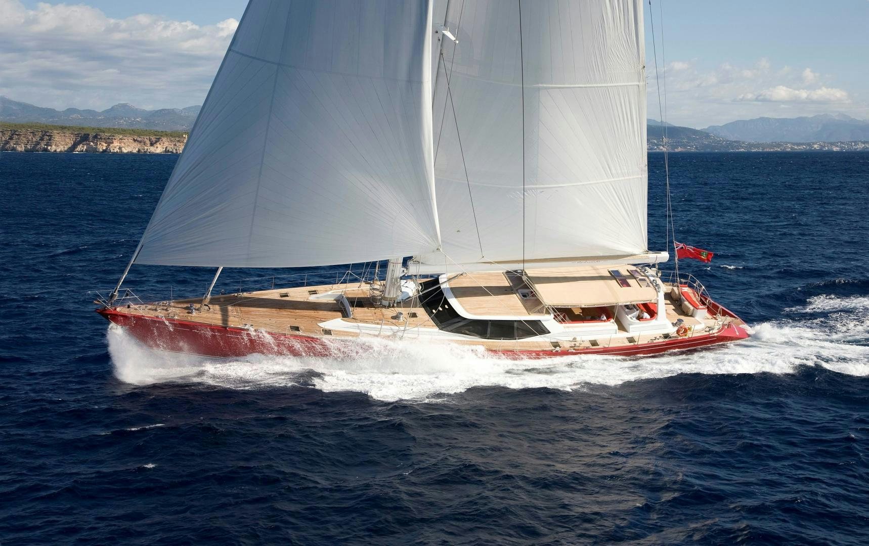 a sailboat on the water aboard DELUSHA Yacht for Sale