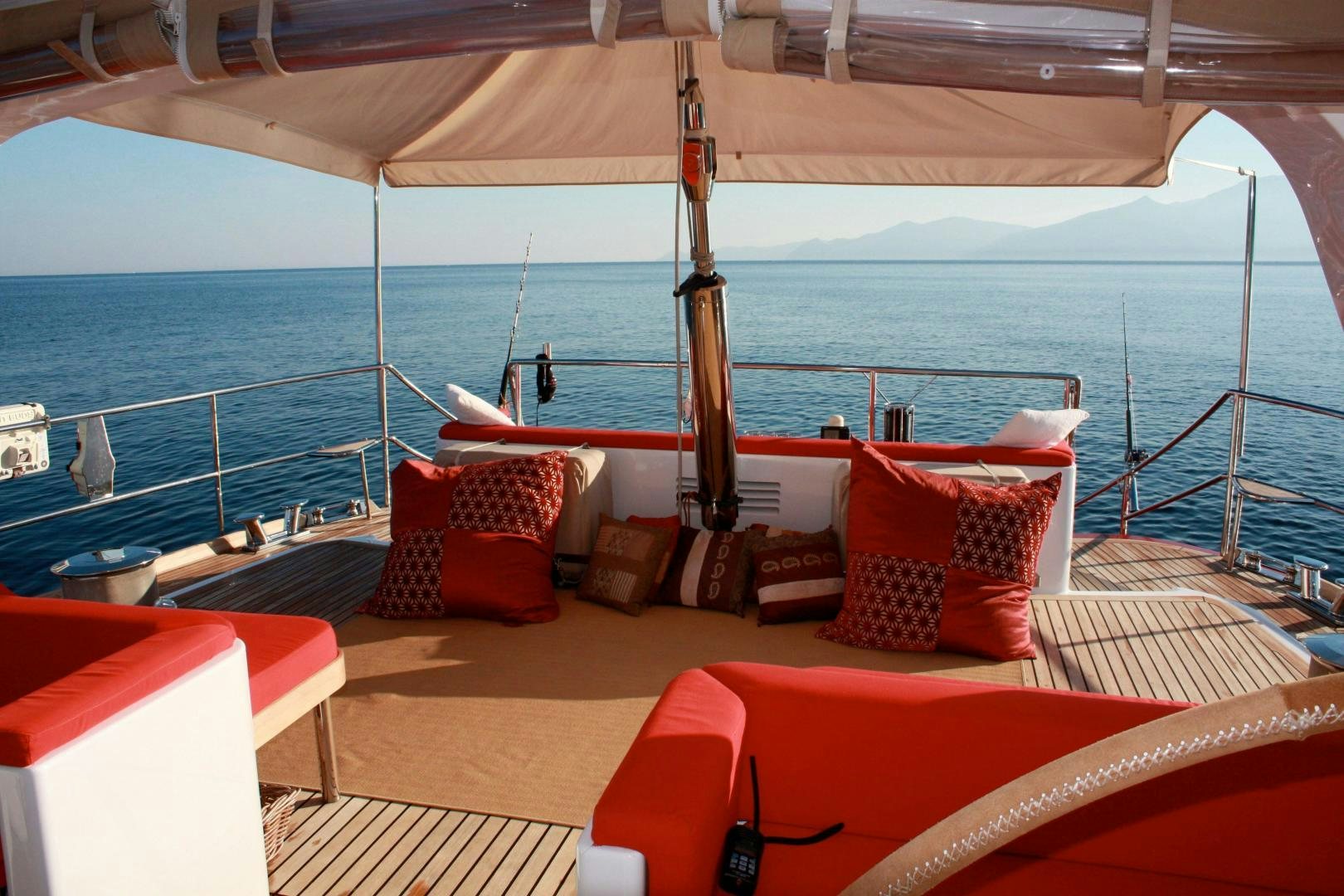 a boat on the water aboard DELUSHA Yacht for Sale