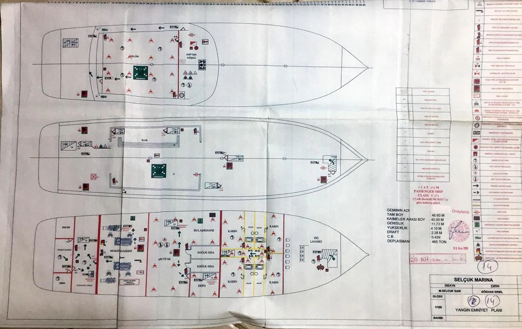 diagram, schematic aboard MY DREAM Yacht for Sale