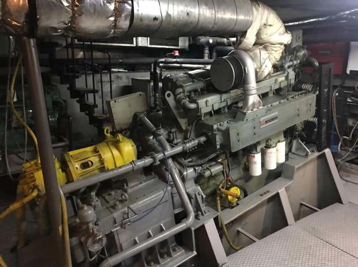 a machine with a large metal object aboard MY DREAM Yacht for Sale
