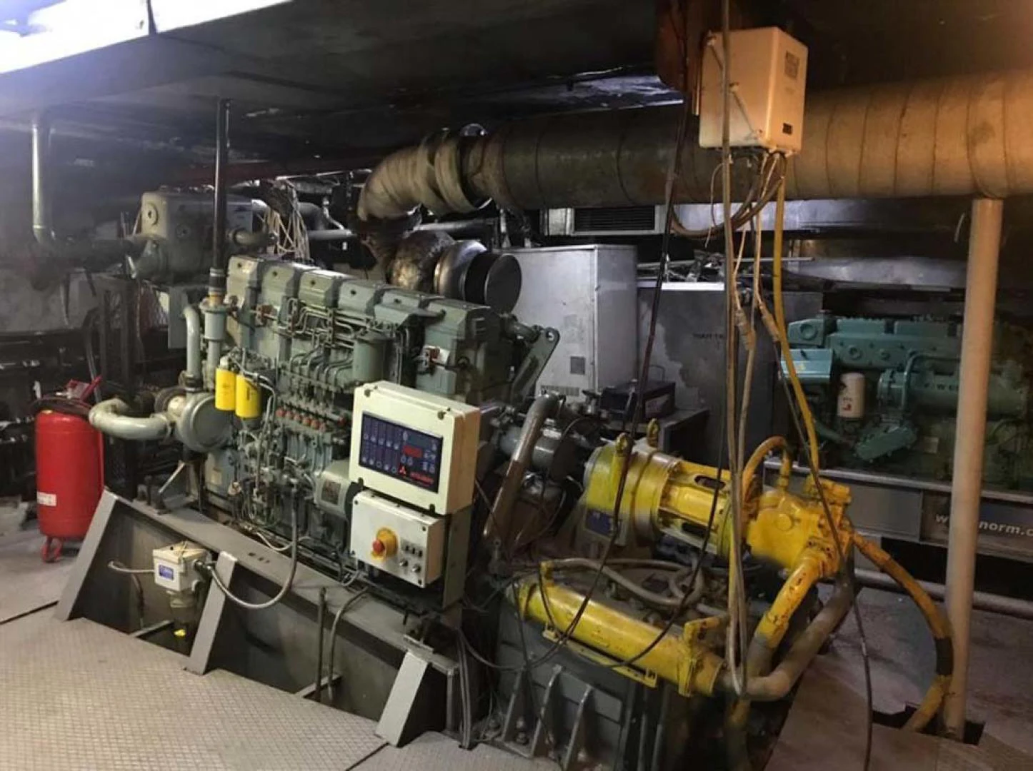 a large room with machinery aboard MY DREAM Yacht for Sale