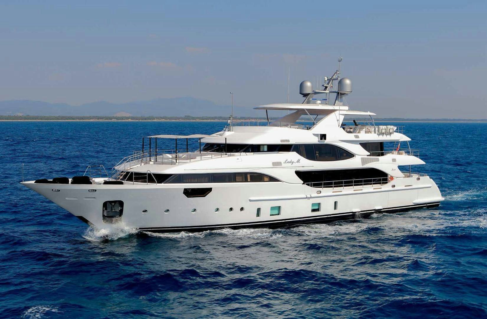 a white yacht in the water aboard DREW Yacht for Sale