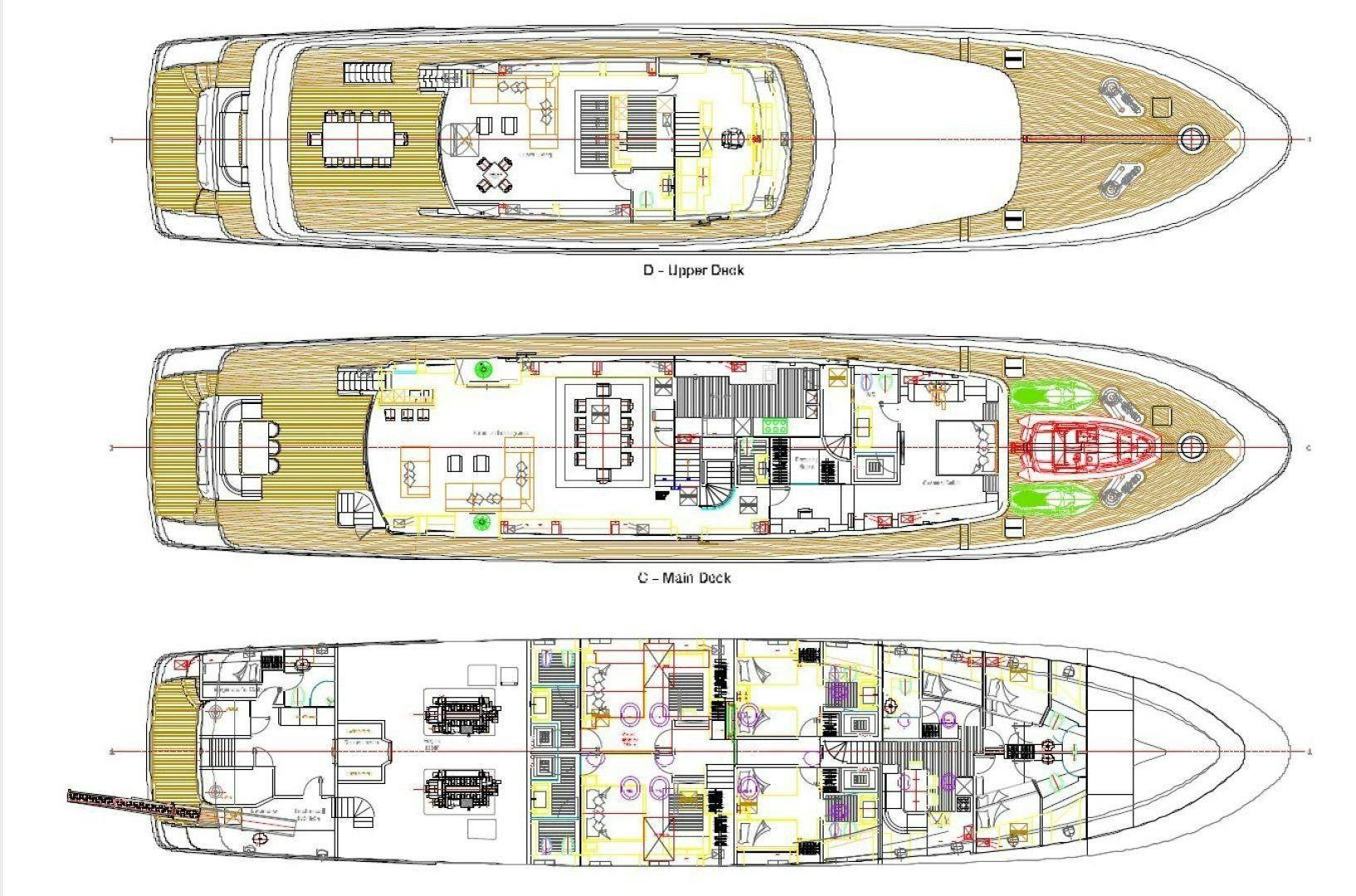 diagram, engineering drawing aboard MR MOUSE Yacht for Sale