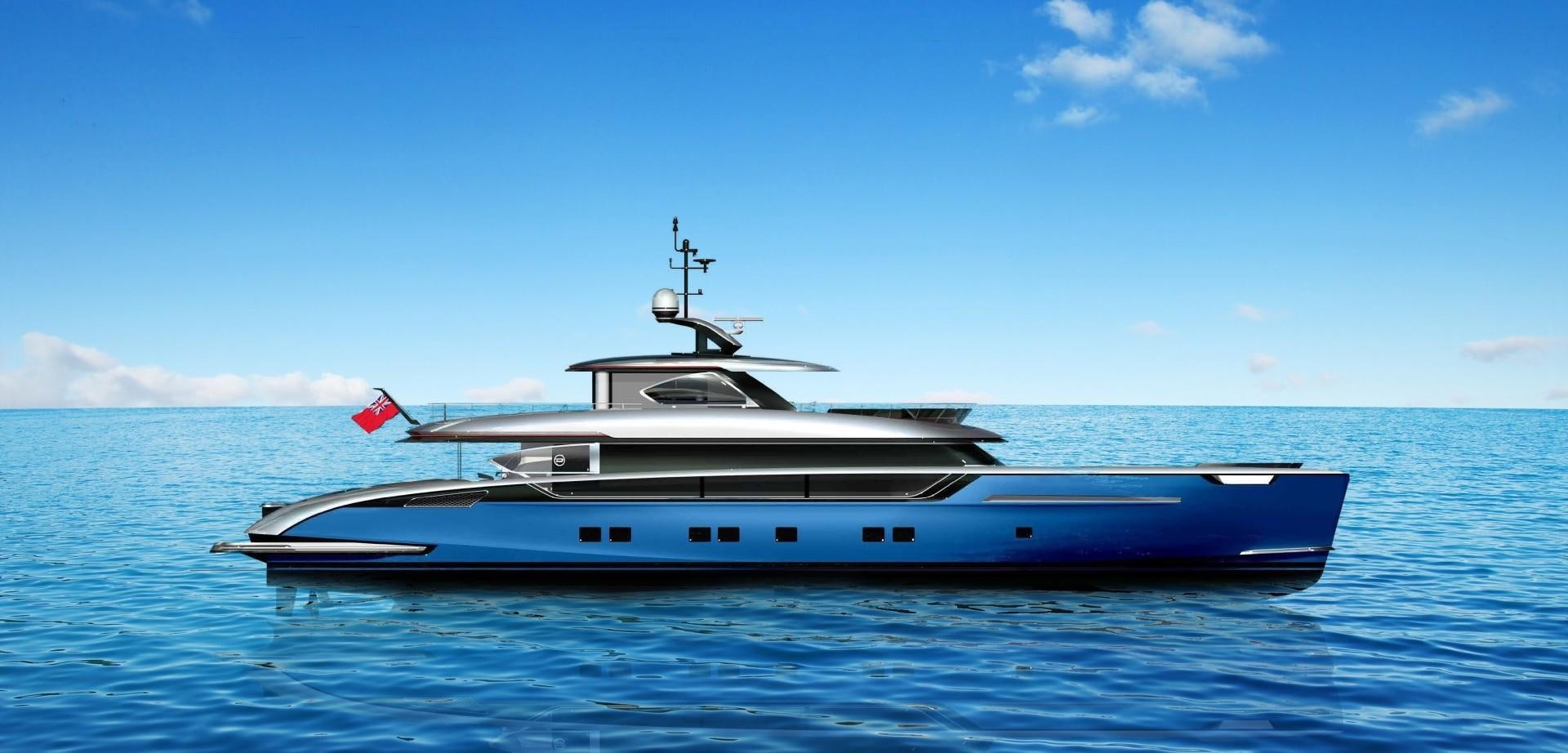 a boat on the water aboard GTT 135 Yacht for Sale
