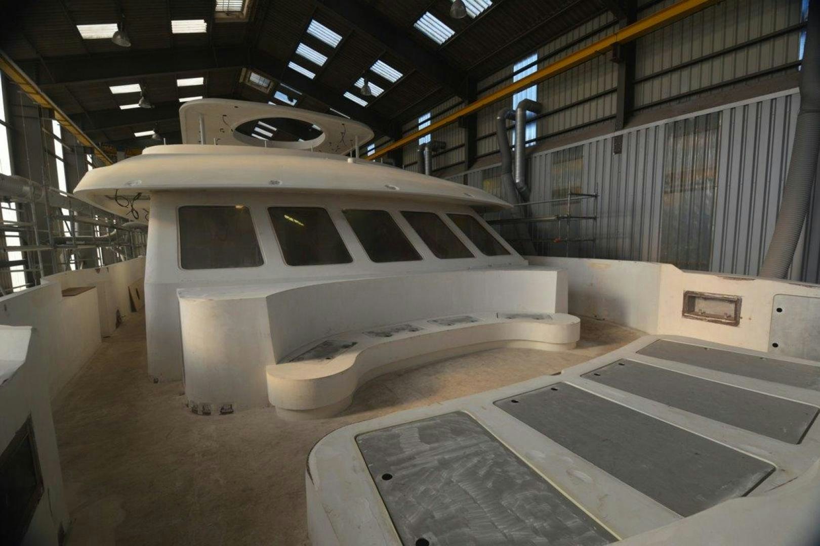a white machine inside a building aboard MAGELLAN Yacht for Sale