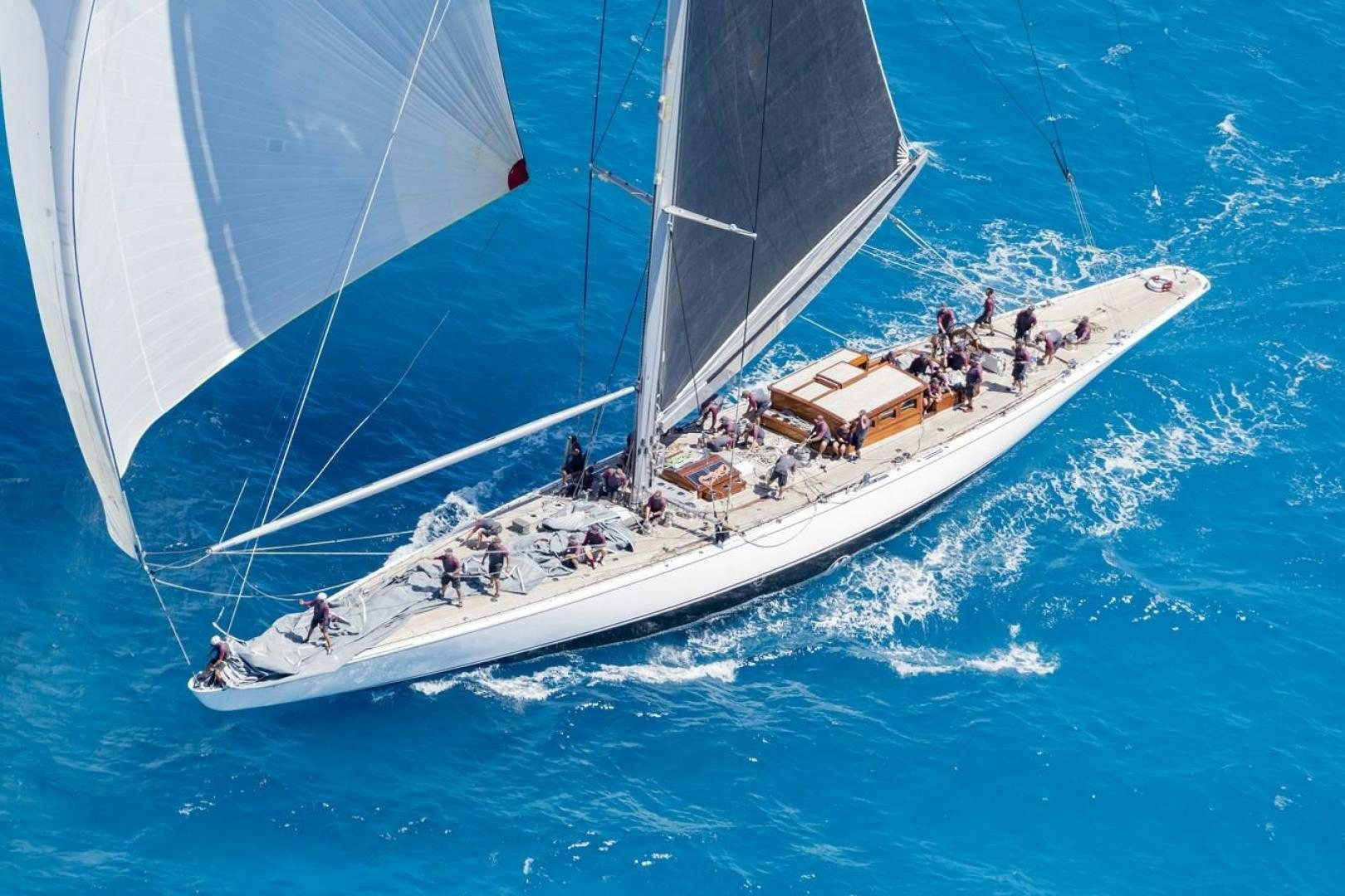 a group of people sailing on a boat aboard RANGER Yacht for Sale
