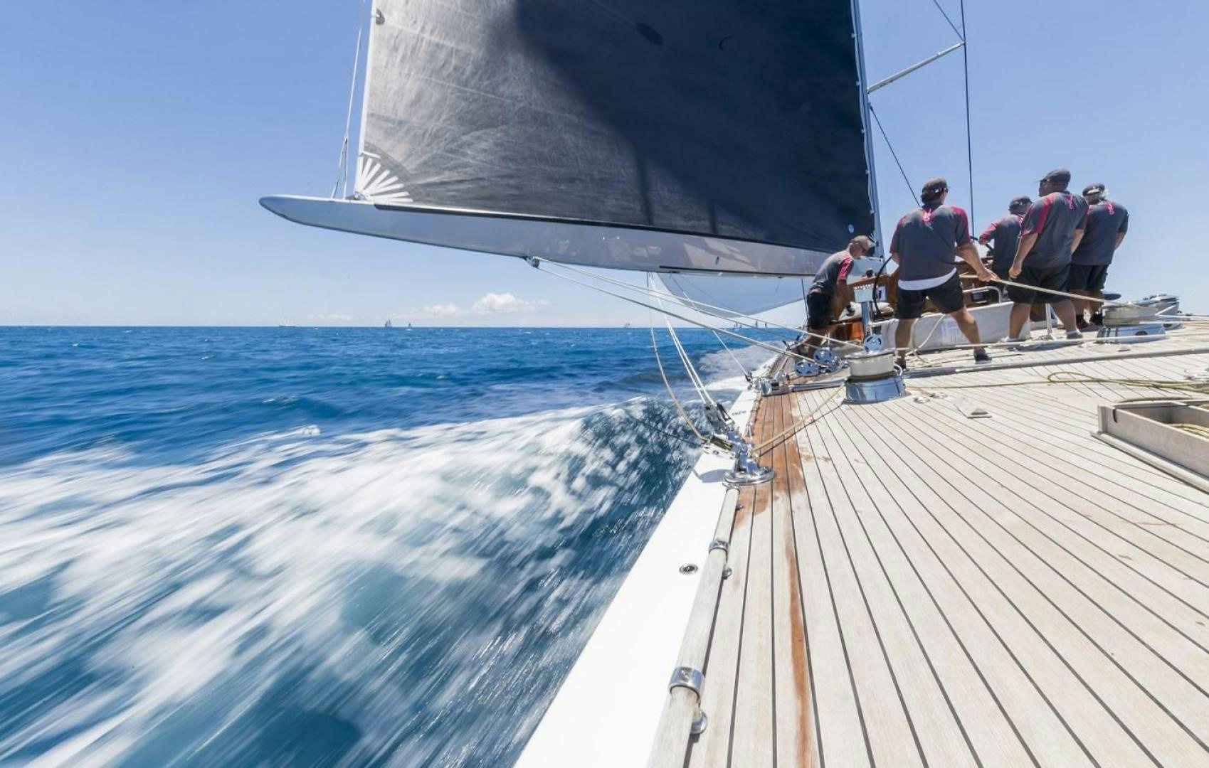 a group of people on a boat aboard RANGER Yacht for Sale