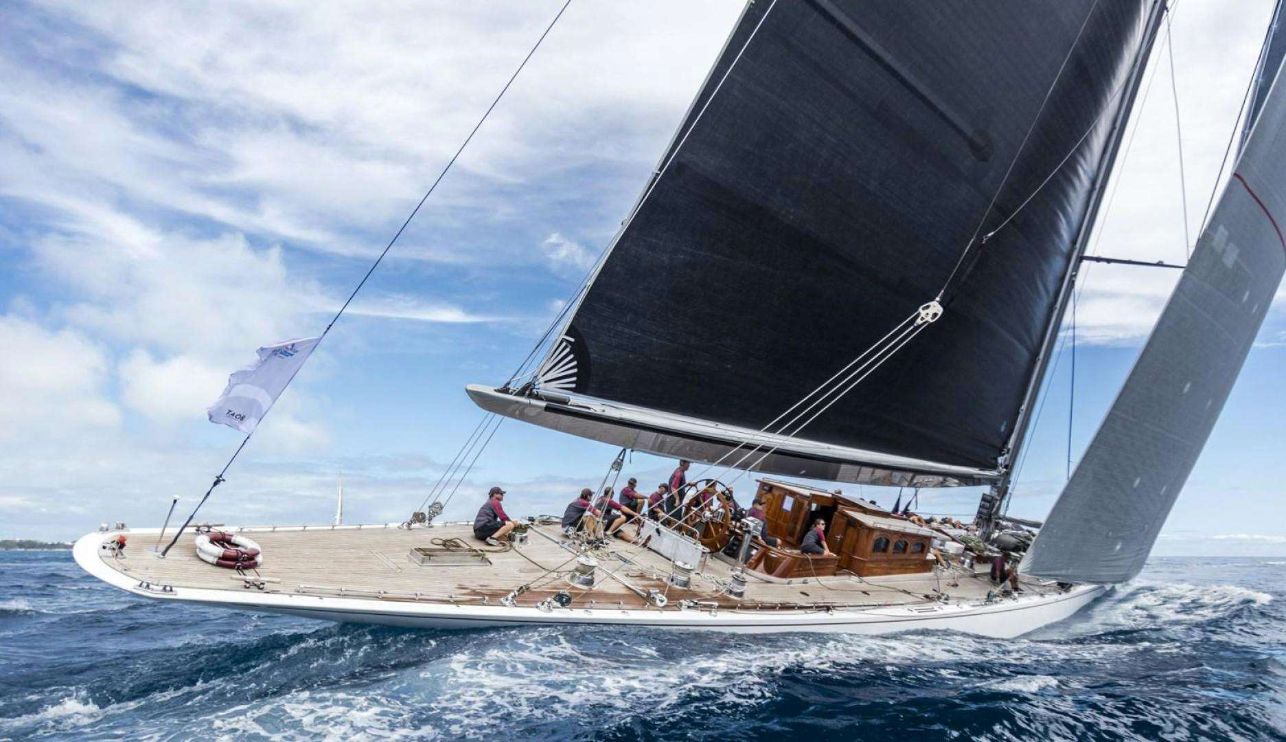 a group of people on a sailboat aboard RANGER Yacht for Sale