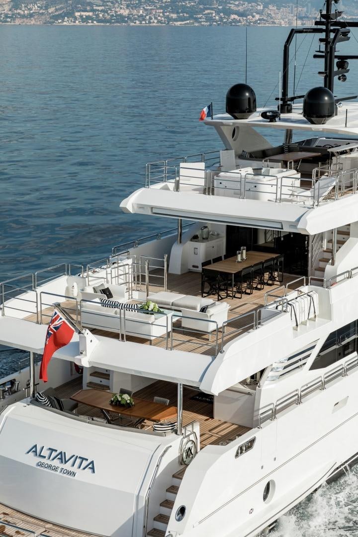 diagram, engineering drawing aboard ALTAVITA Yacht for Sale