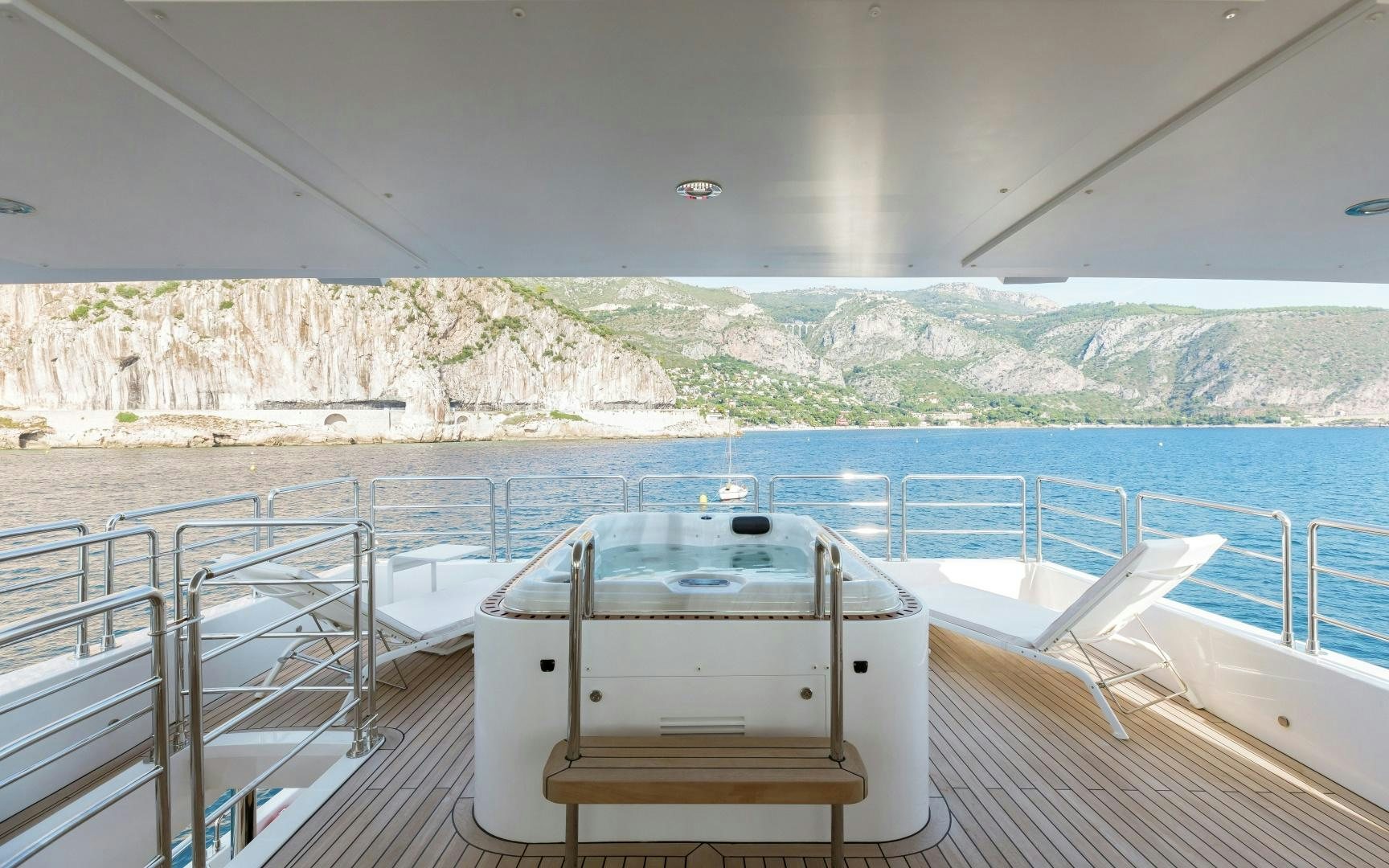 a boat on a deck aboard ALTAVITA Yacht for Sale
