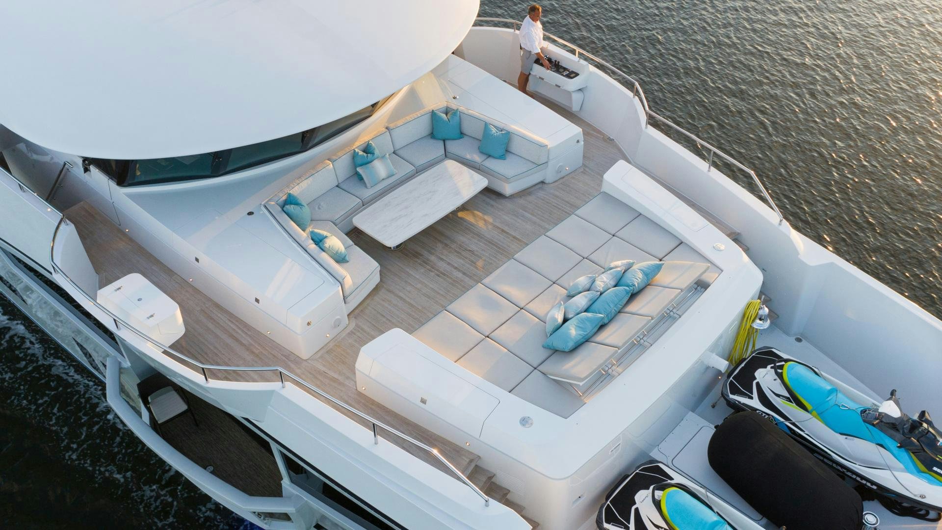 a boat on the water aboard SERENITY Yacht for Sale