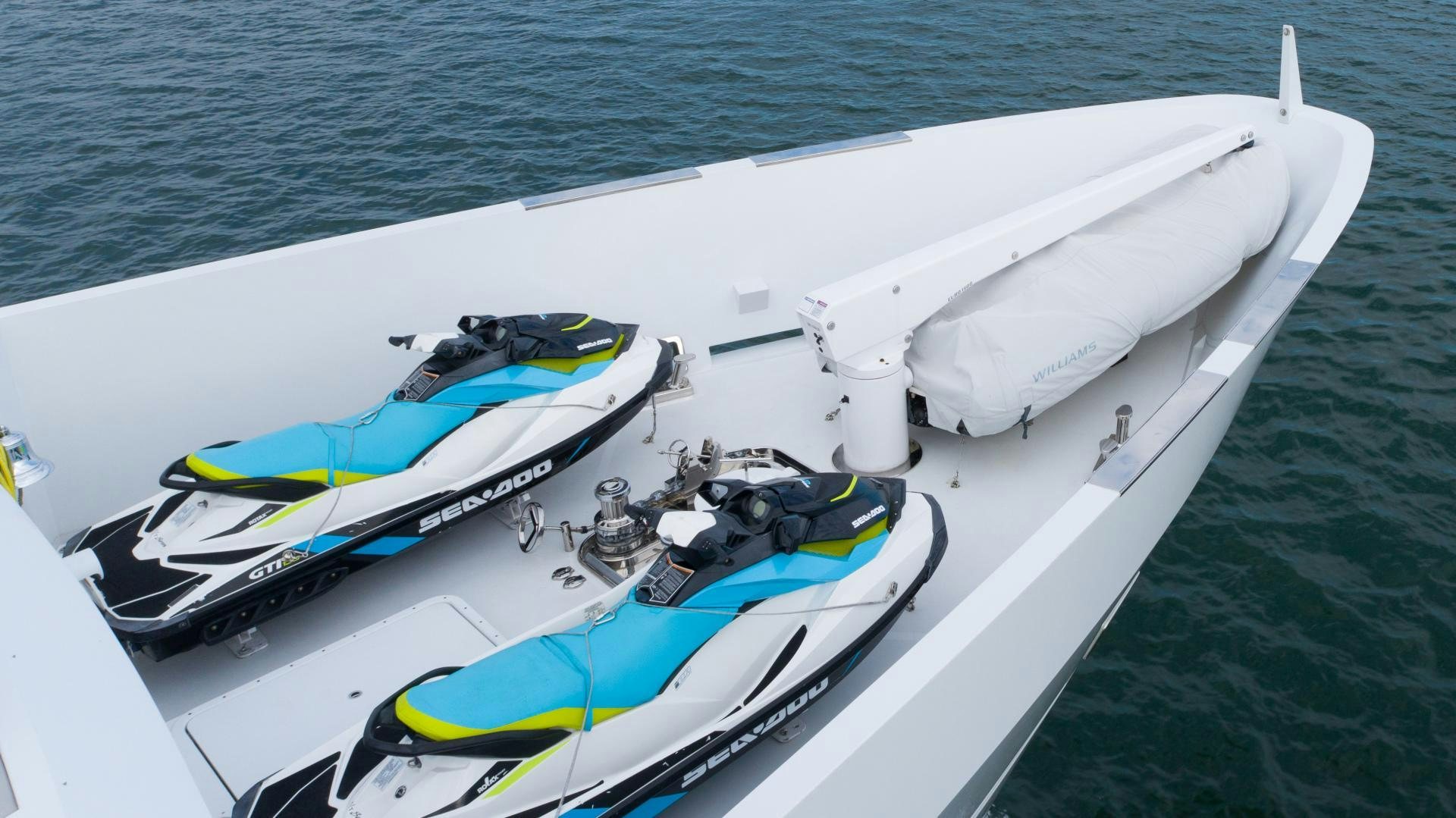 a boat on the water aboard SERENITY Yacht for Sale