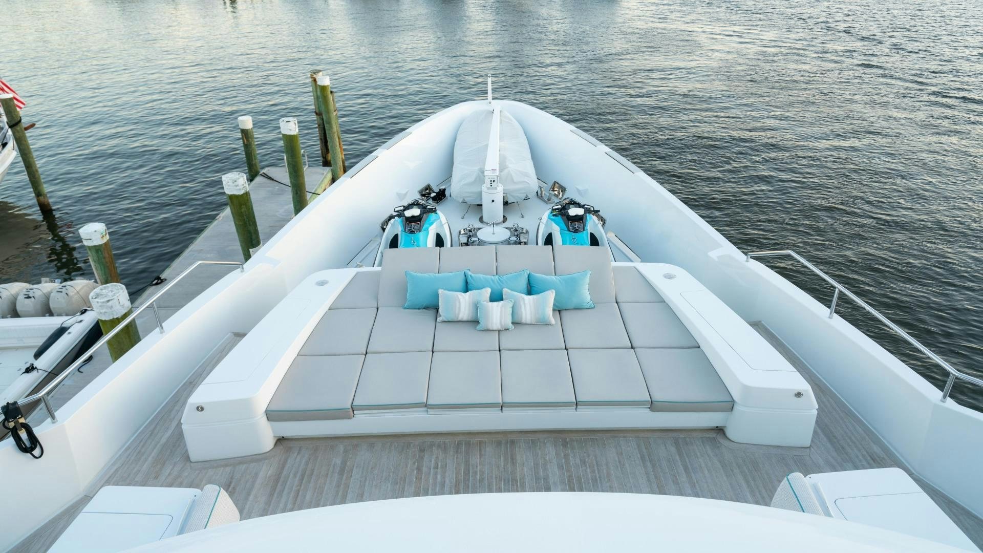 a boat on the water aboard SERENITY Yacht for Sale