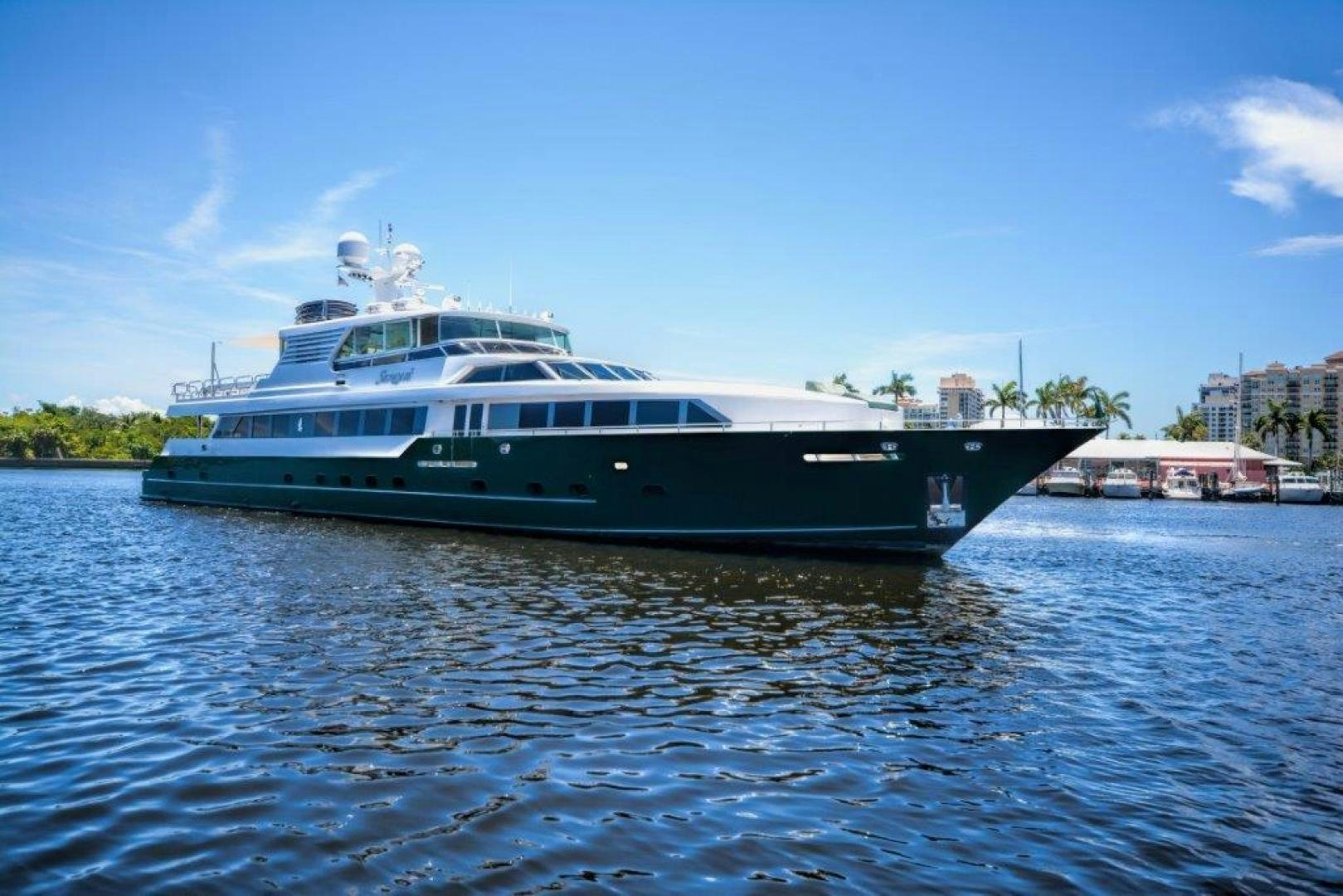 a boat on the water aboard SERQUE Yacht for Sale