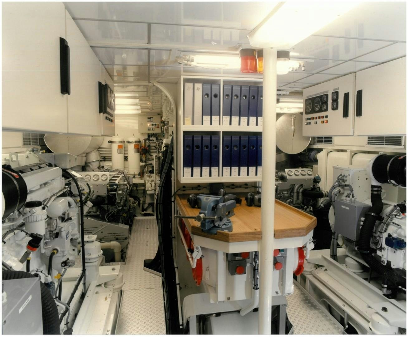 a room with machinery aboard ANAKENA Yacht for Sale