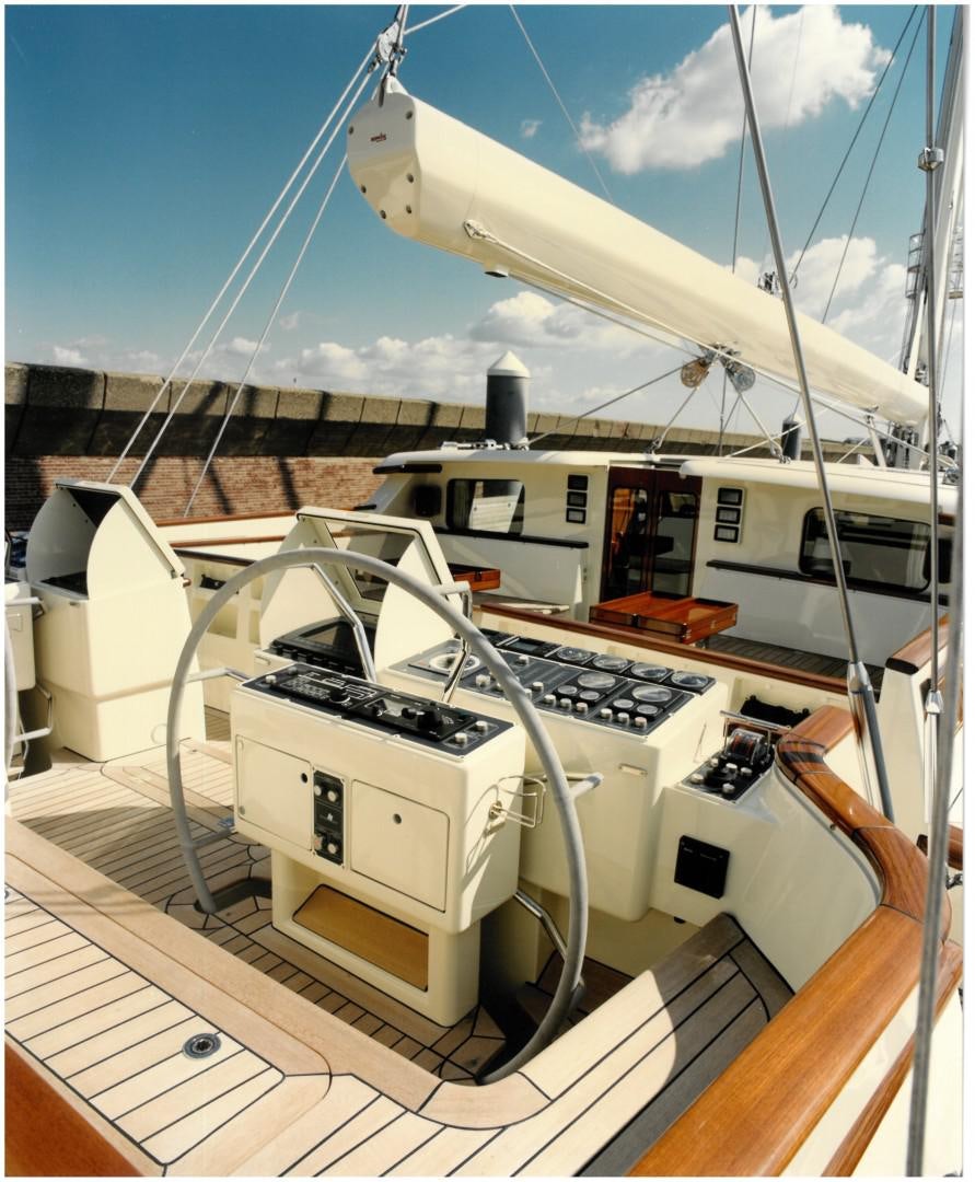 a boat on a deck aboard ANAKENA Yacht for Sale