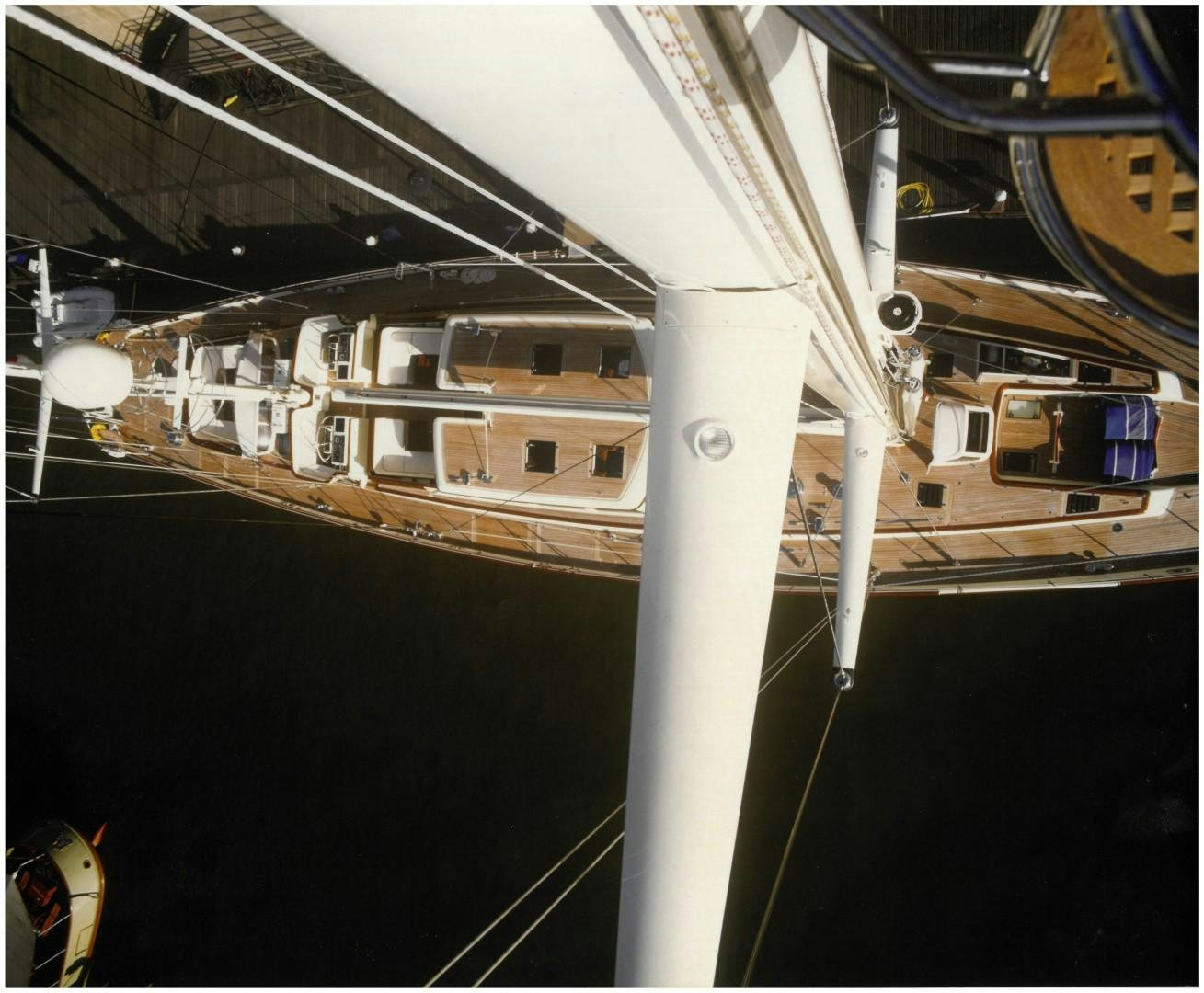 a large metal structure with pipes aboard ANAKENA Yacht for Sale