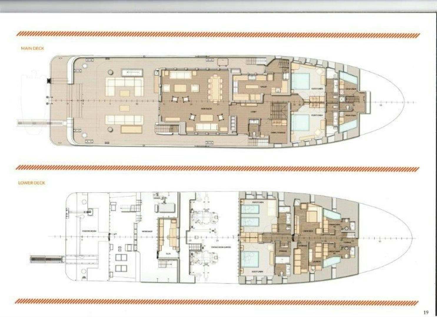 diagram aboard NO NAME Yacht for Sale