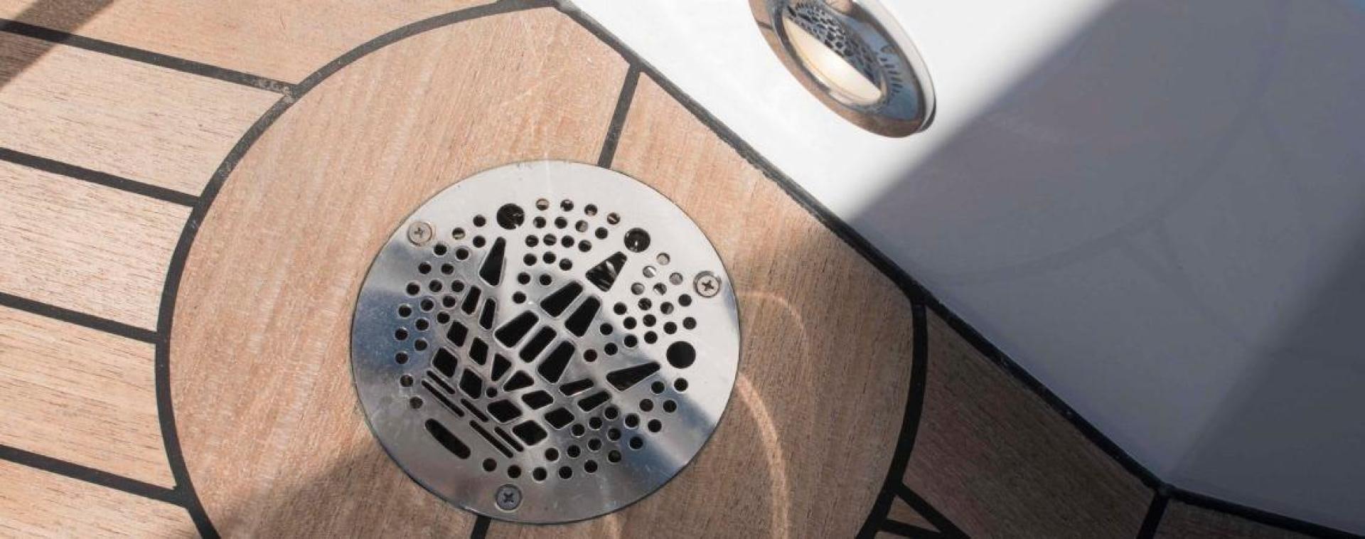 a close up of a tire aboard NO NAME Yacht for Sale