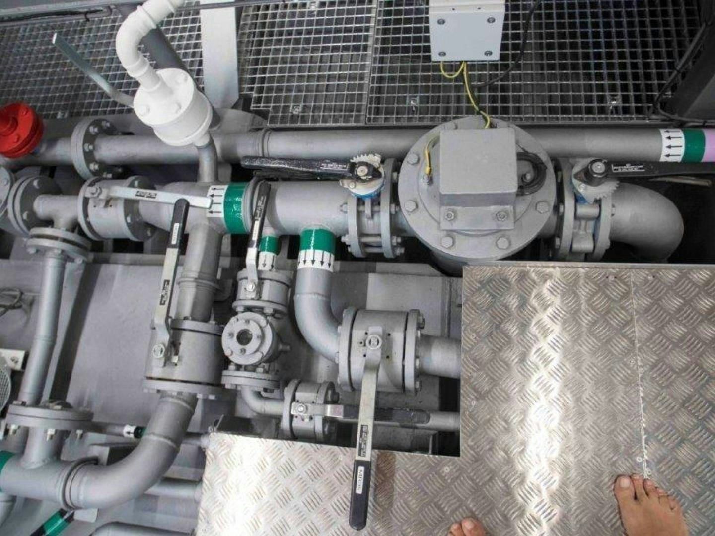 a close-up of a machine aboard NO NAME Yacht for Sale