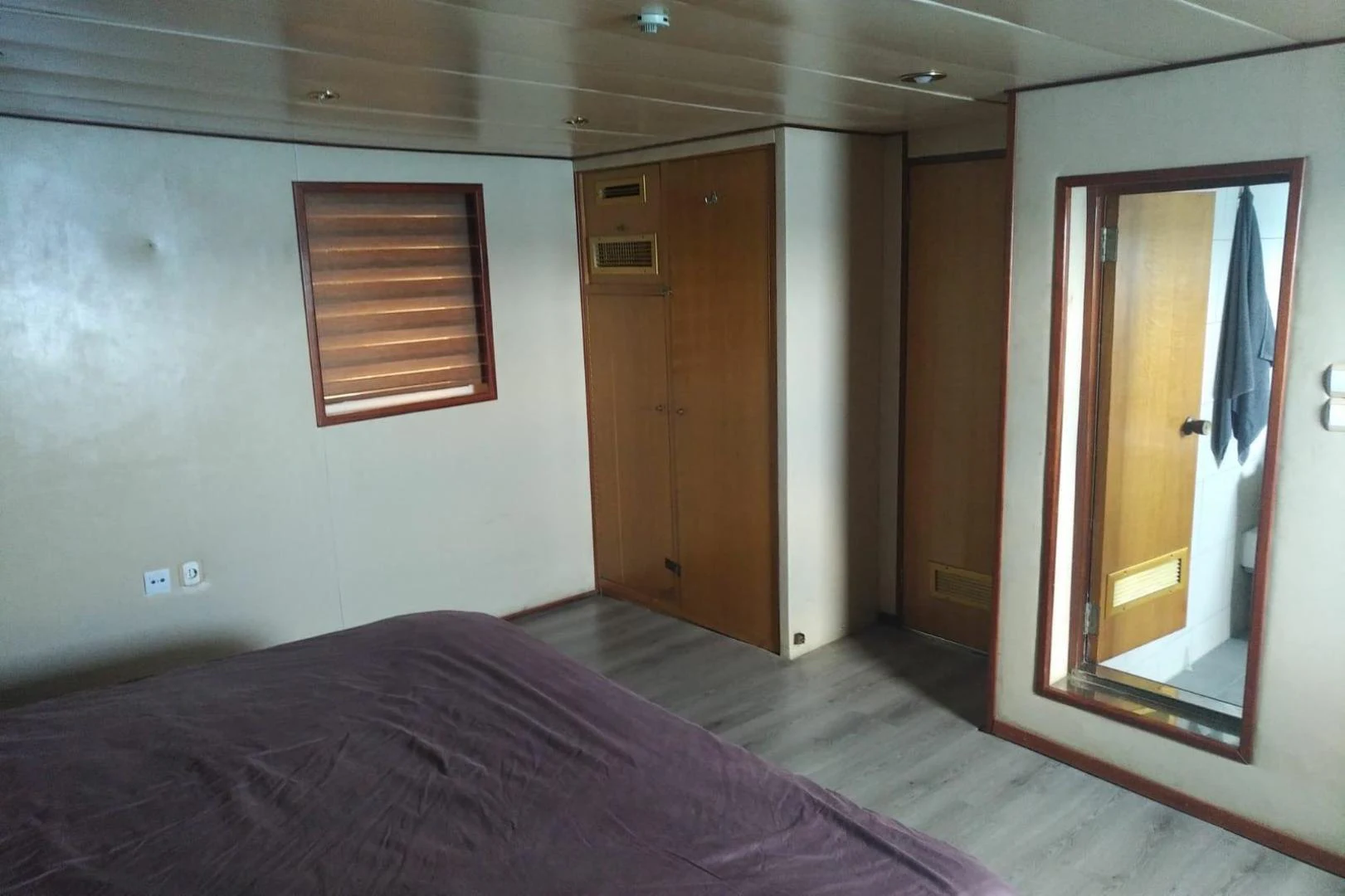 a bed in a room aboard STAR ALLIANCE Yacht for Sale