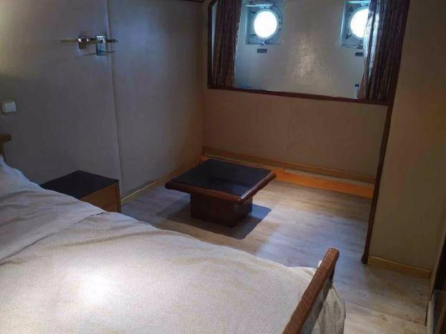a bed in a room aboard STAR ALLIANCE Yacht for Sale