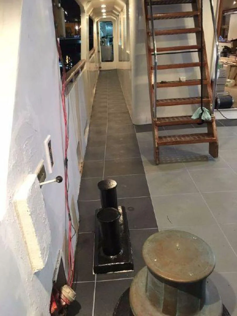 a staircase in a room aboard STAR ALLIANCE Yacht for Sale