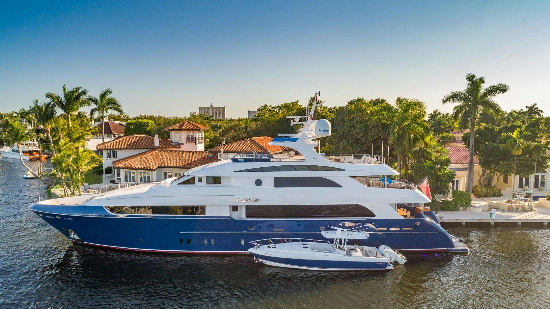 a couple of boats on the water aboard LADY LEILA Yacht for Sale