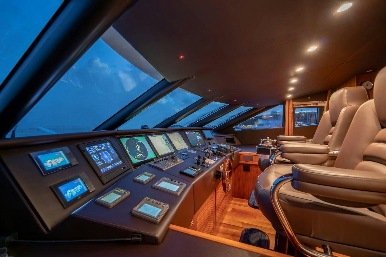 inside of an airplane aboard ABOUT TIME Yacht for Sale