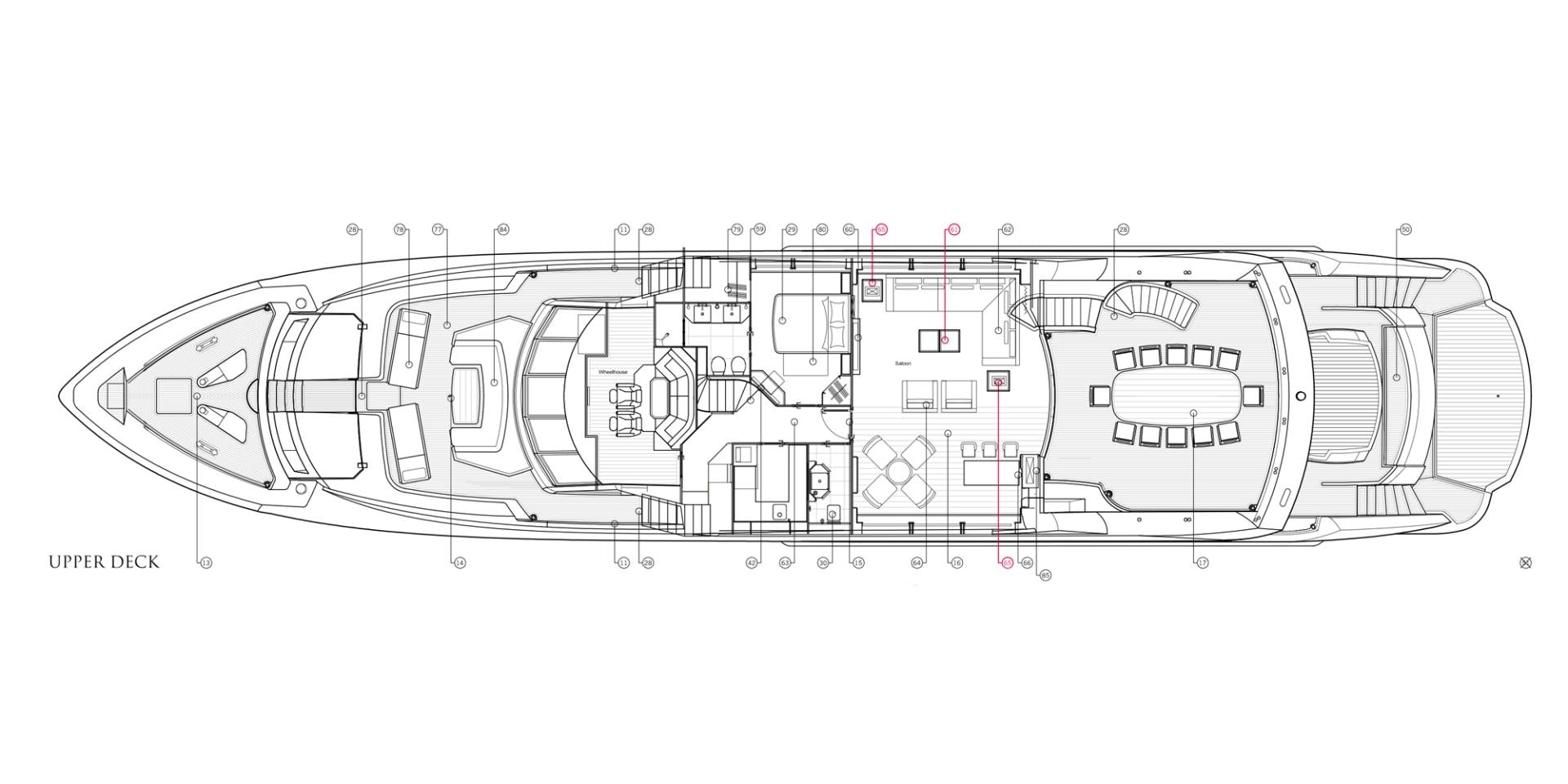 diagram aboard ABOUT TIME Yacht for Sale