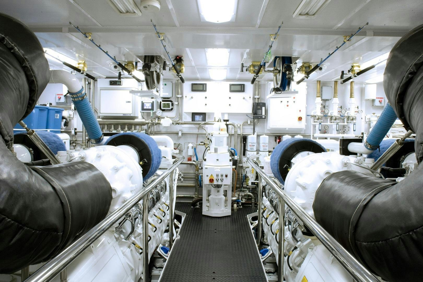 a room with machinery aboard APHRODITE Yacht for Sale