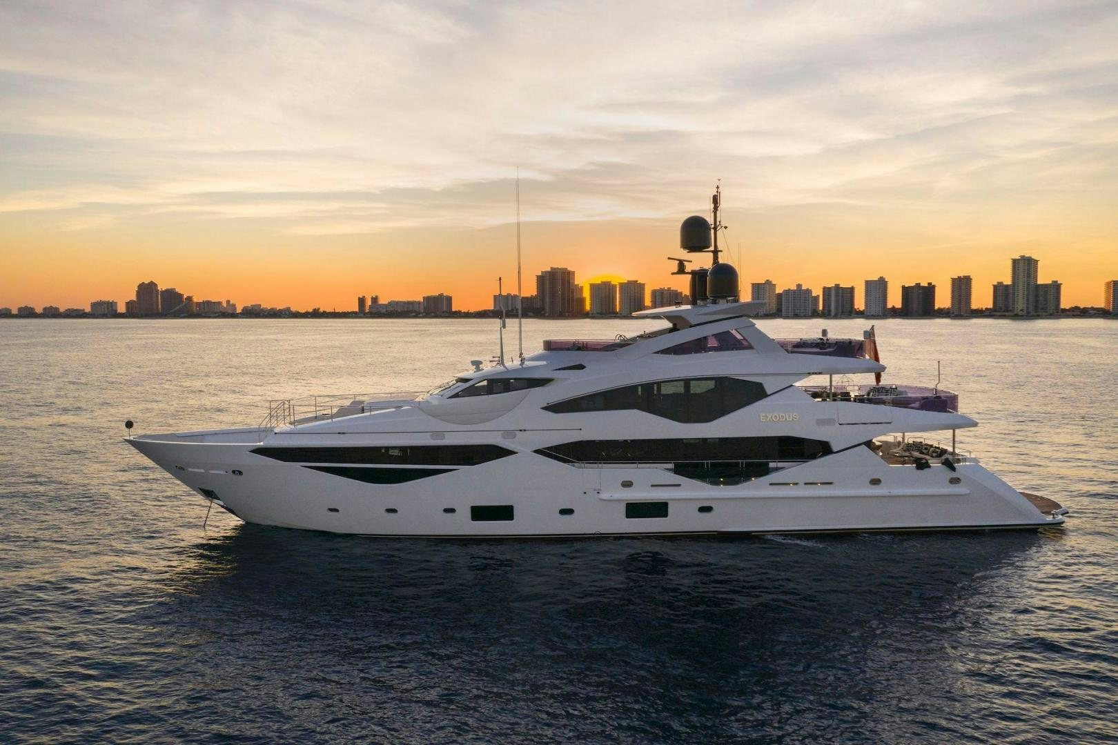 a yacht in the water aboard EXODUS Yacht for Sale