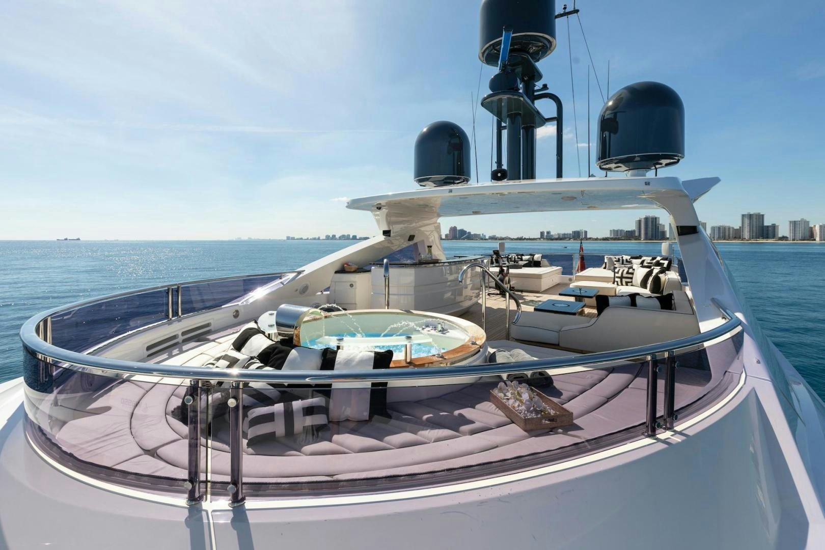 a boat on the water aboard EXODUS Yacht for Sale