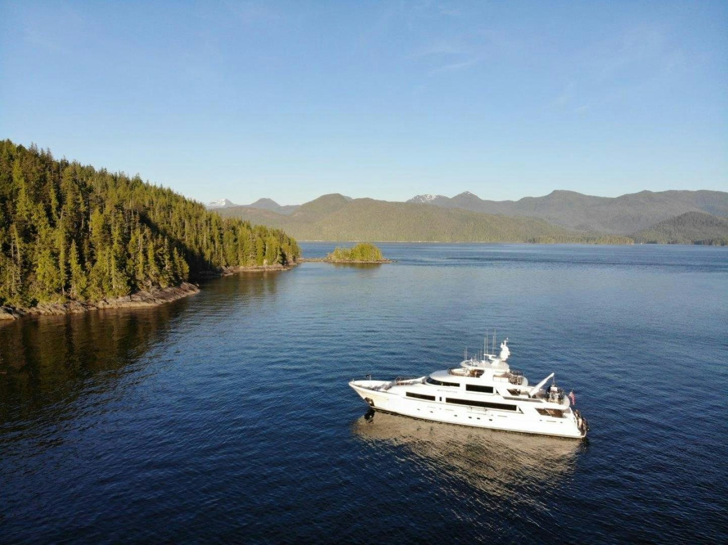 a boat on the water aboard ARMS REACH Yacht for Sale