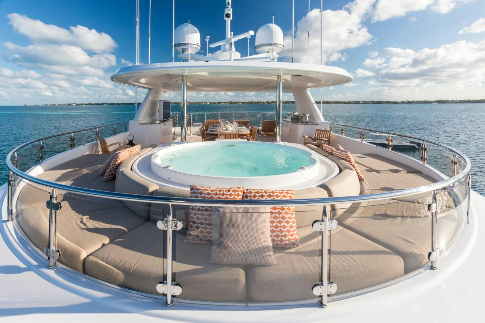 a boat on the water aboard ARMS REACH Yacht for Sale