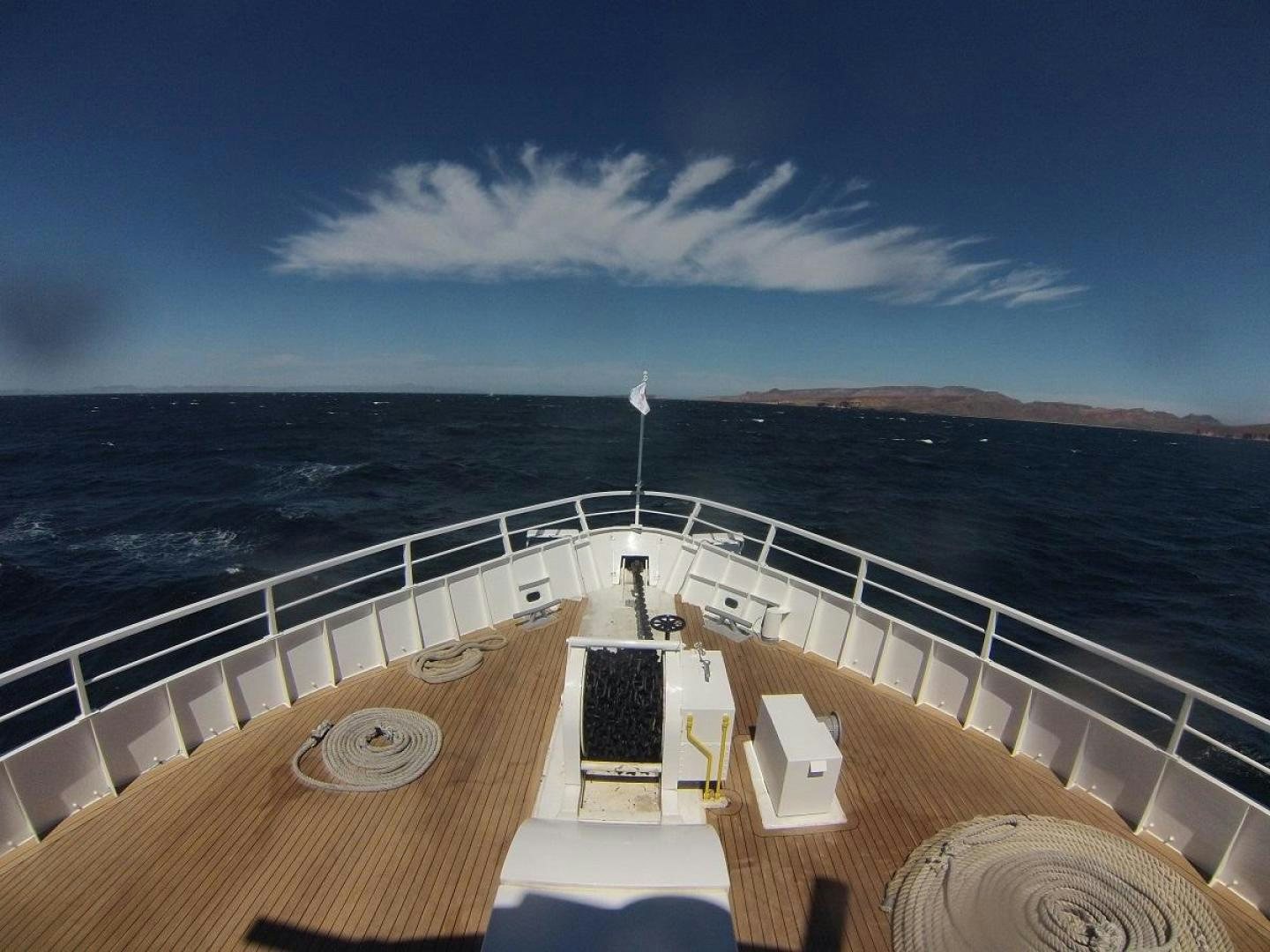 a deck overlooking the ocean aboard NO NAME Yacht for Sale