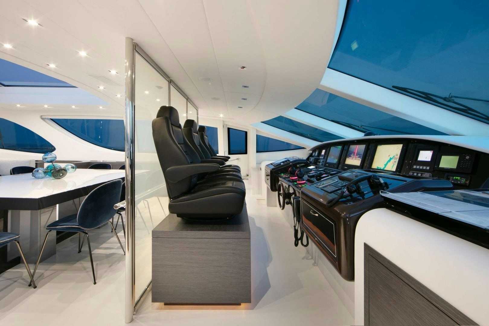 inside of an airplane aboard VENI VIDI VICI Yacht for Sale