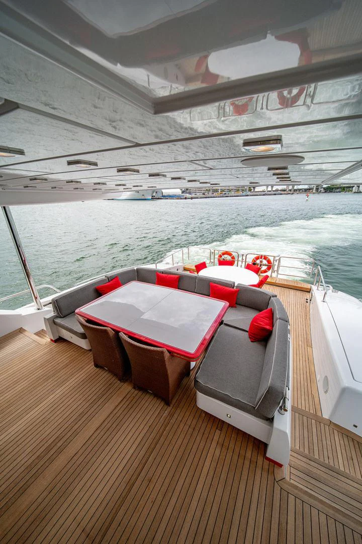 a boat on the water aboard KABIR 130S STABILIZED WITHOUT TAKING AWAY FROM PERFORMANCE (COPY) Yacht for Sale