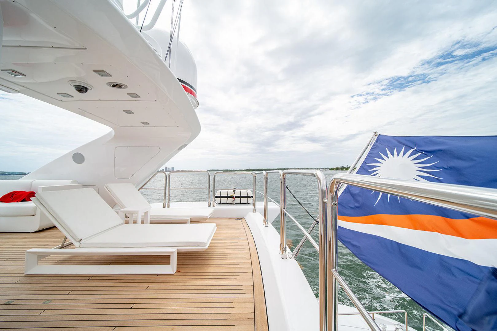 a boat on a dock aboard KABIR 130S STABILIZED WITHOUT TAKING AWAY FROM PERFORMANCE (COPY) Yacht for Sale