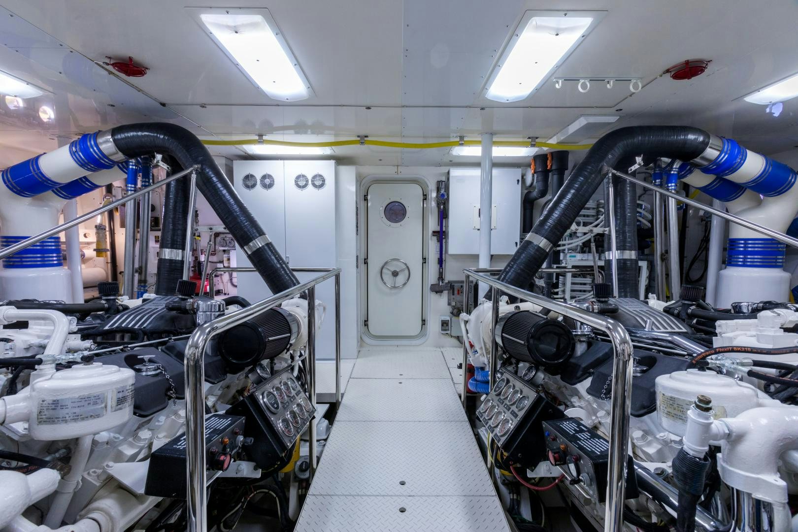 a room with machinery aboard LADY KATH Yacht for Sale