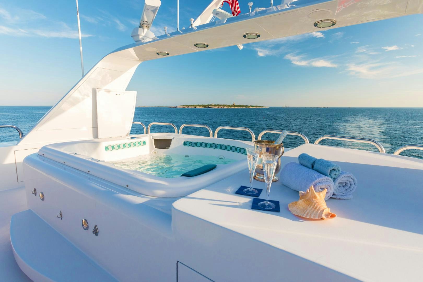 a boat on the water aboard LADY KATH Yacht for Sale