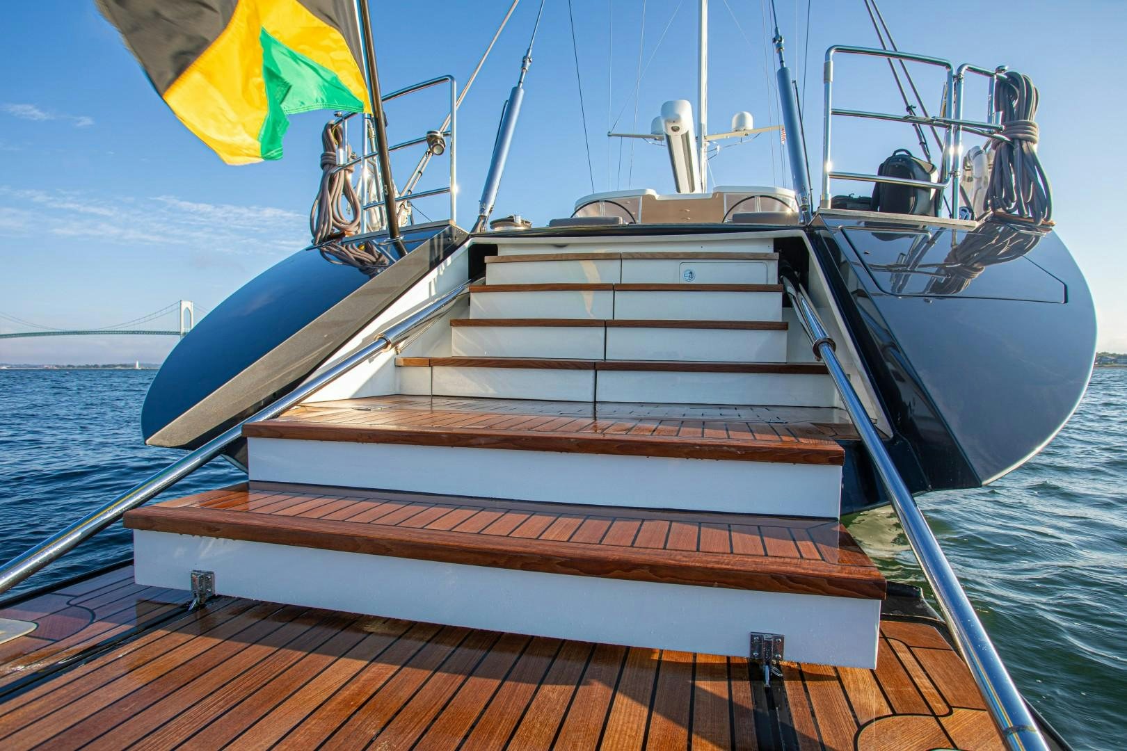 a boat on the water aboard MIA CARA Yacht for Sale