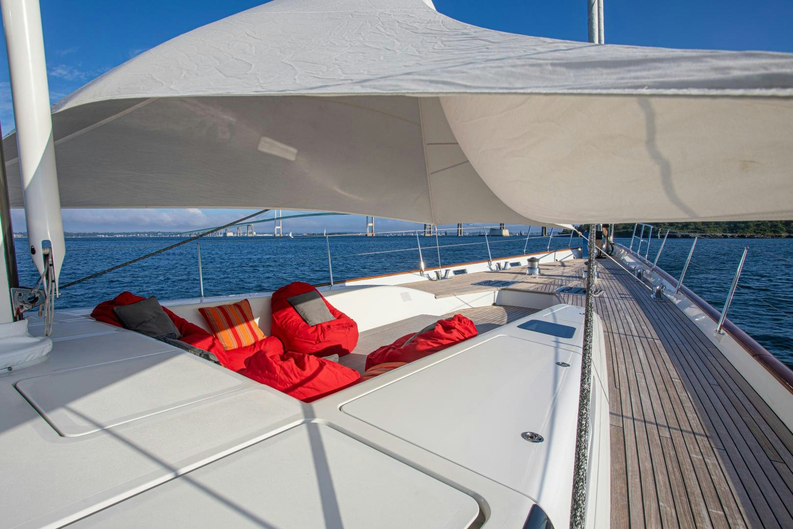 a boat on the water aboard MIA CARA Yacht for Sale