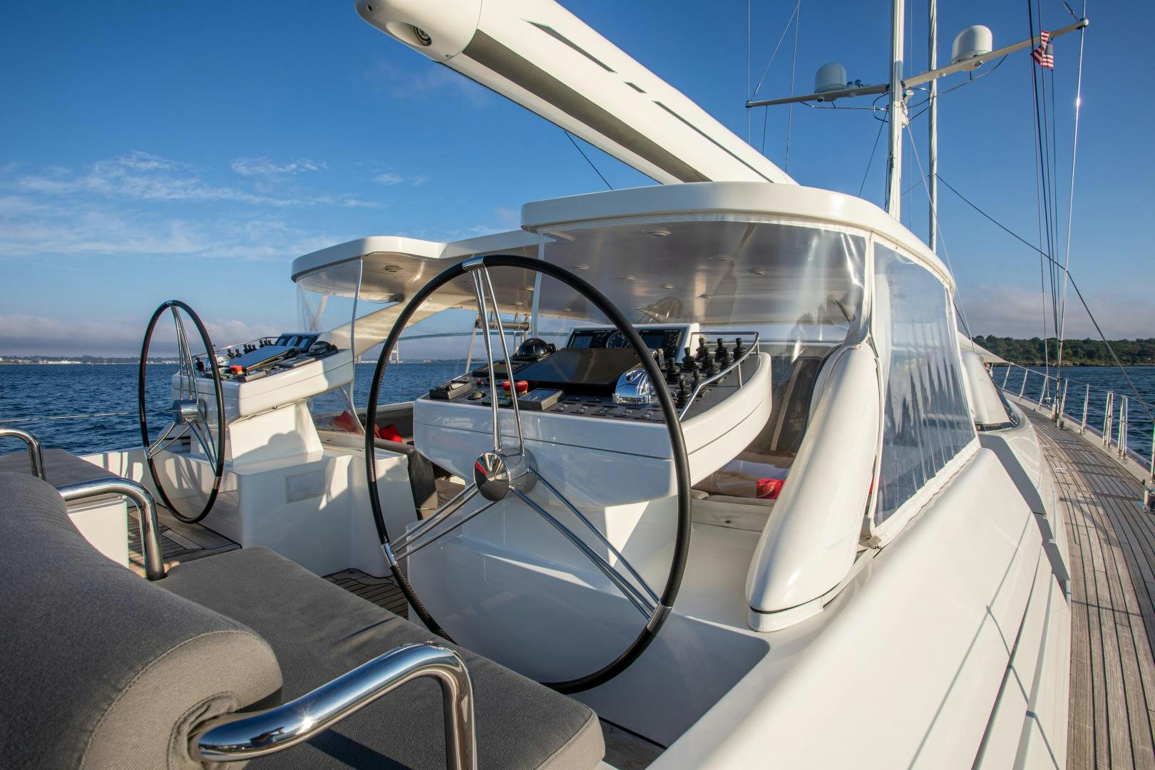 a boat on the water aboard MIA CARA Yacht for Sale