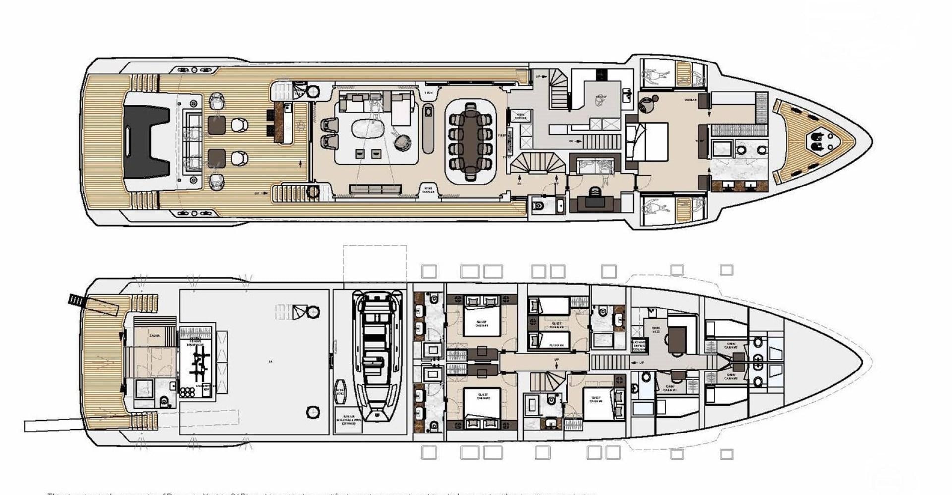 diagram aboard G 380 Yacht for Sale
