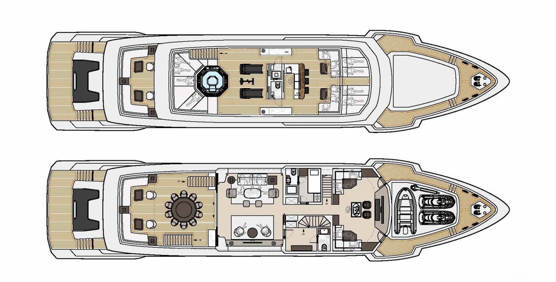 diagram aboard G 380 Yacht for Sale
