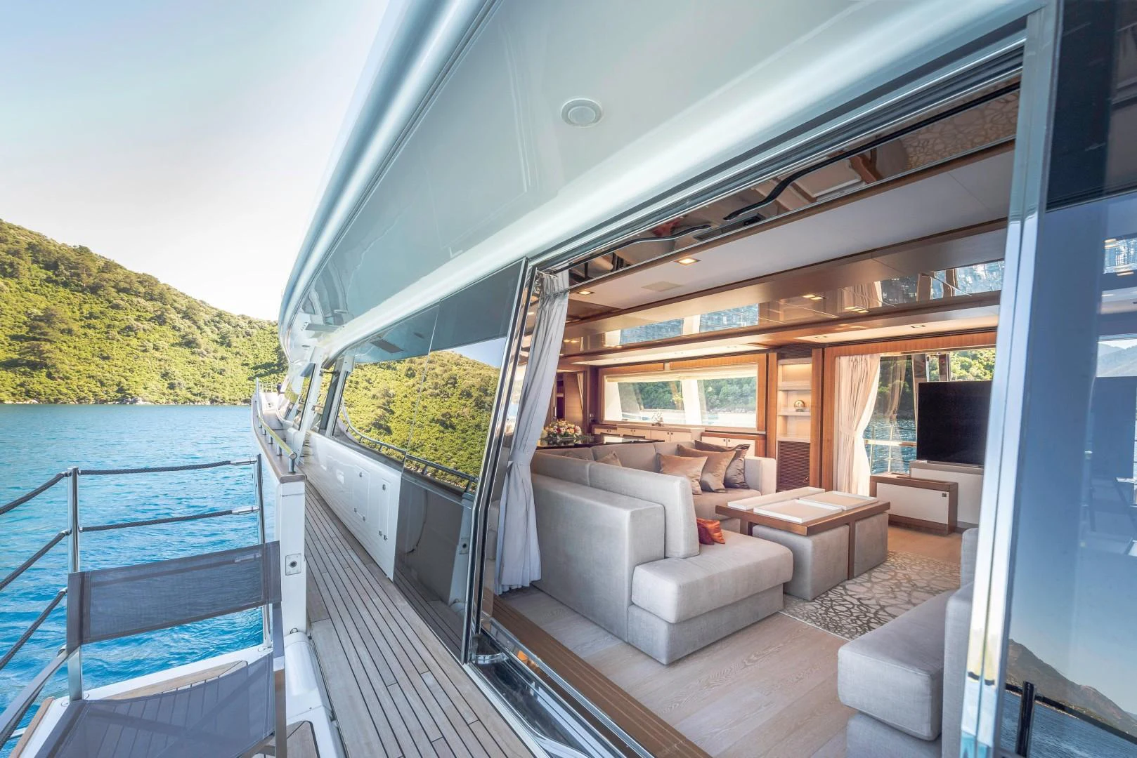 a boat on the water aboard ARGENTO Yacht for Sale