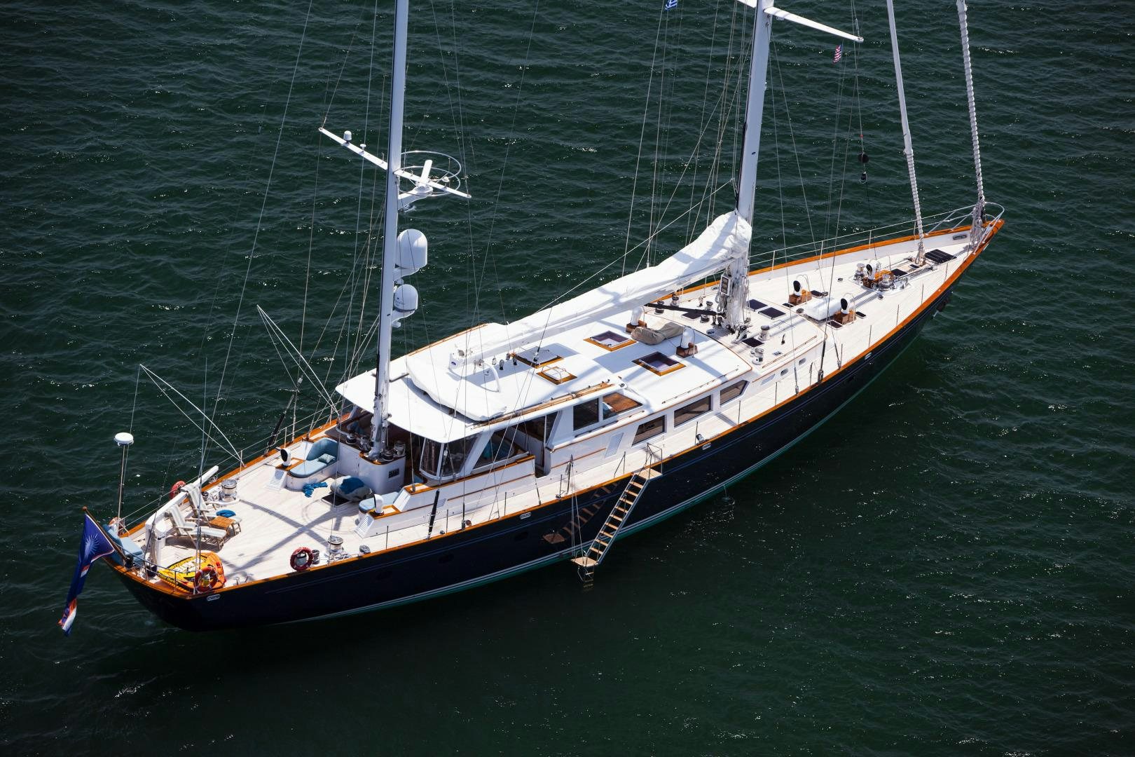 a boat on the water aboard AXIA Yacht for Sale