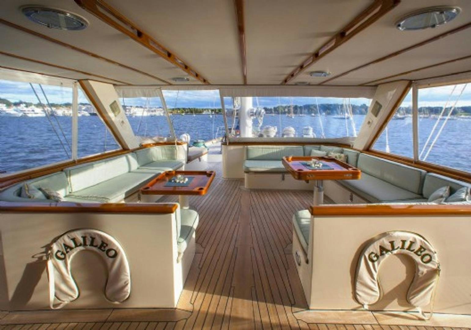 inside of a boat aboard GALILEO Yacht for Sale