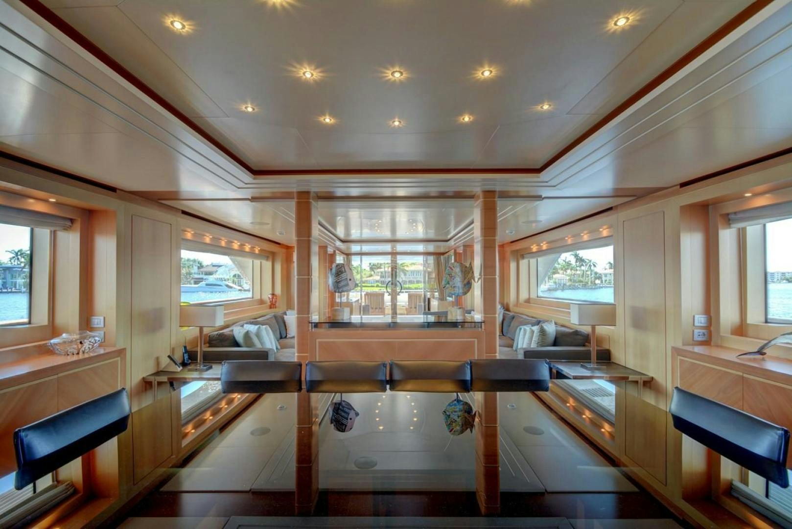 inside of a cabin aboard KAOS Yacht for Sale